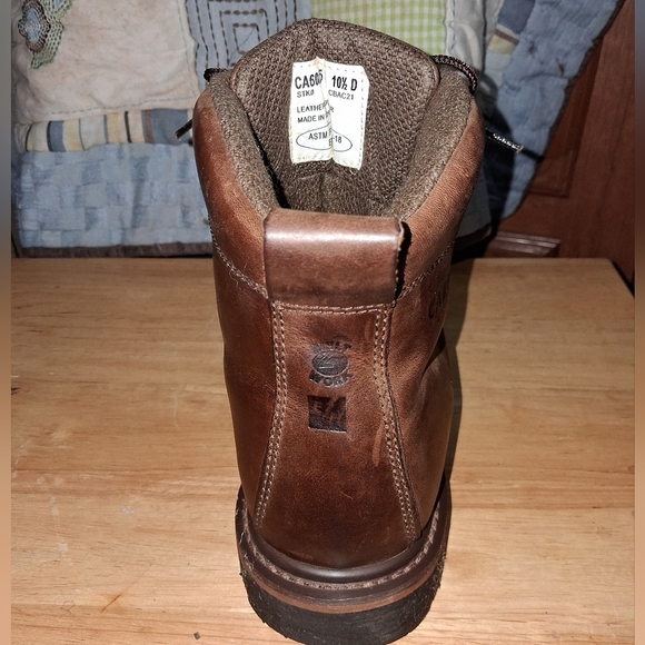 Carolina Men\'s Brown Leather Boots CA 6025 In A Size 10.5D. Good Condition main image 5